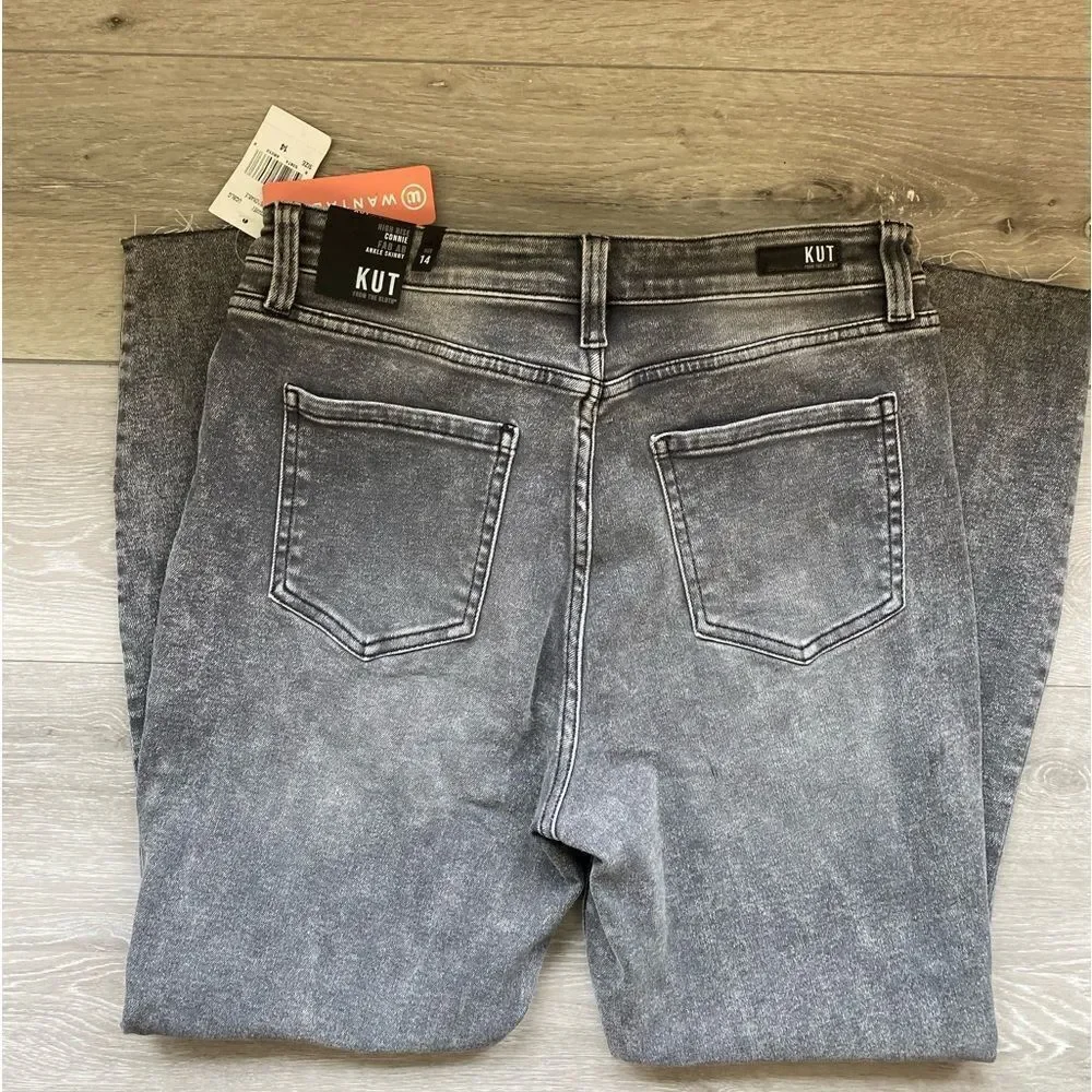 Kut From the Kloth Connie High‎ Rise Fab Ab Ankle Skinny Unquestionable 14 Nwt